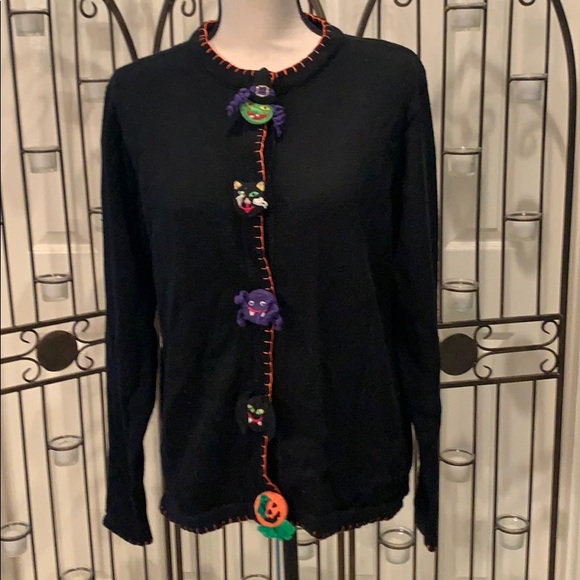 halloween cardigan sweater